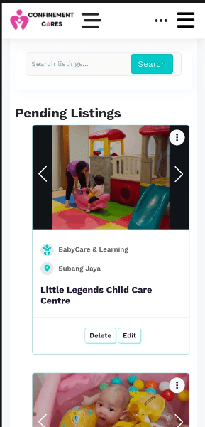 Listing status labels